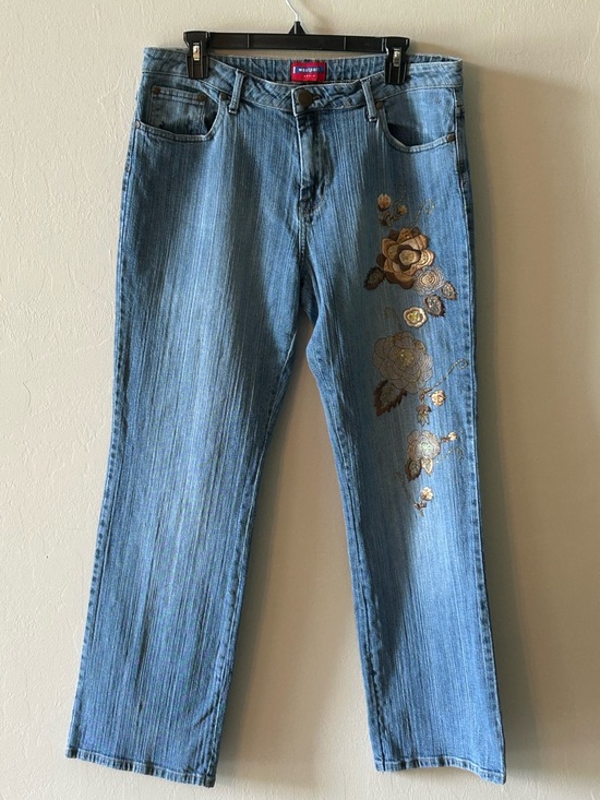 Westport Denim - Westport Jeans Women’s Sz 14 High Rise Embroidered Boho Y2K Retro Festival